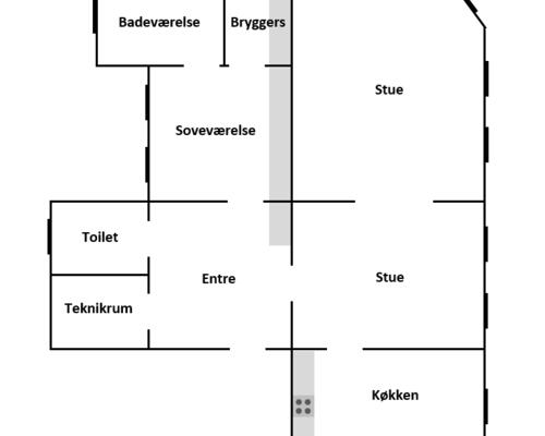 Stor charmerende og delevenlig lejlighed