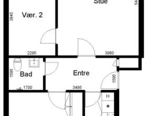 2 værelses lejlighed i Skive