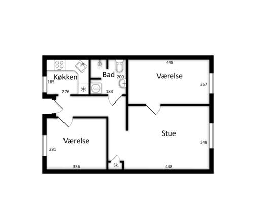 3 værelses lejlighed i Aalborg
