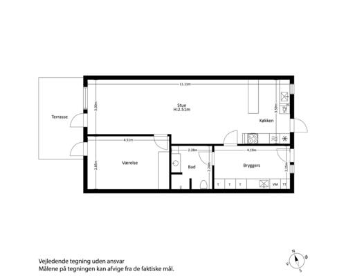 2 værelses hus i Vejle