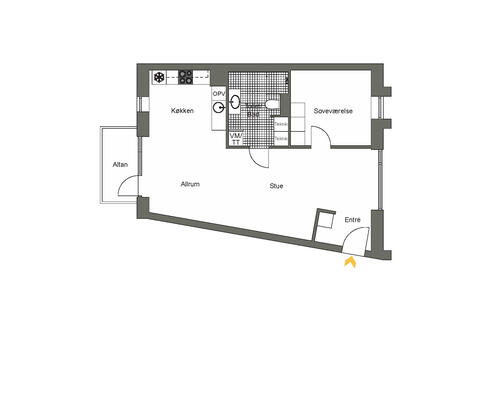 2 værelses lejlighed i Aalborg SV