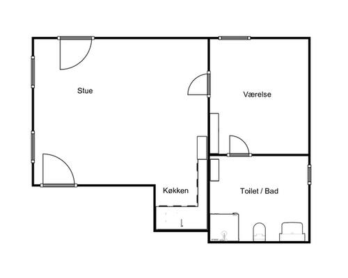 2 værelses lejlighed i Hobro