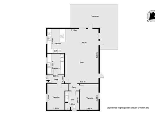 100 m2 værelse i Holstebro