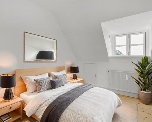 Hyggelig lejlighed med charmerende udsigt