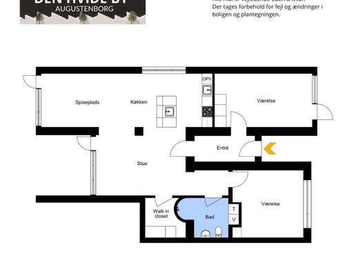 3 værelses hus i Augustenborg