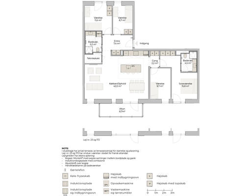 5 værelses lejlighed i Risskov