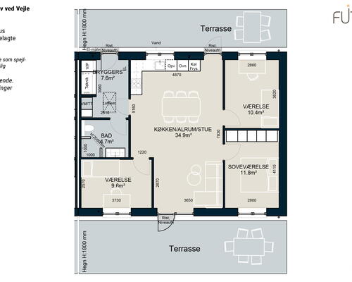4 værelses hus i Vejle