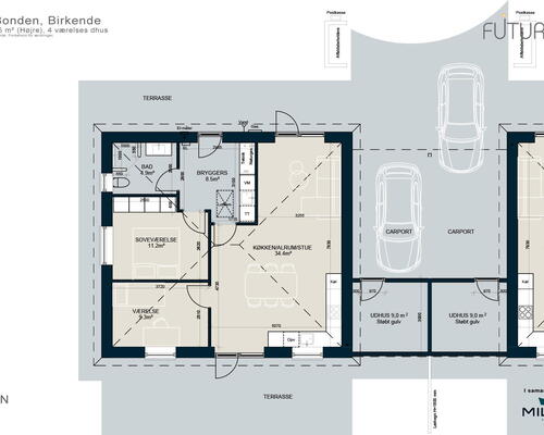 3 værelses hus i Langeskov
