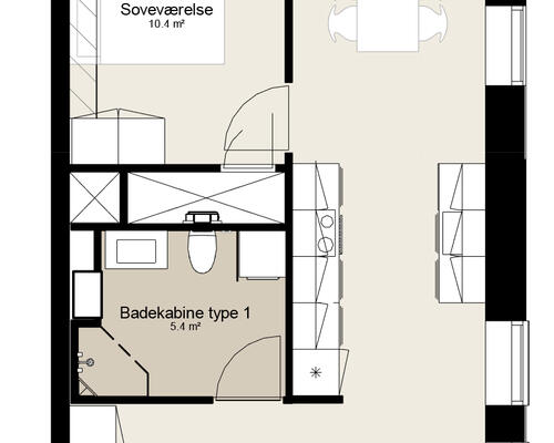 2 værelses lejlighed i Horsens