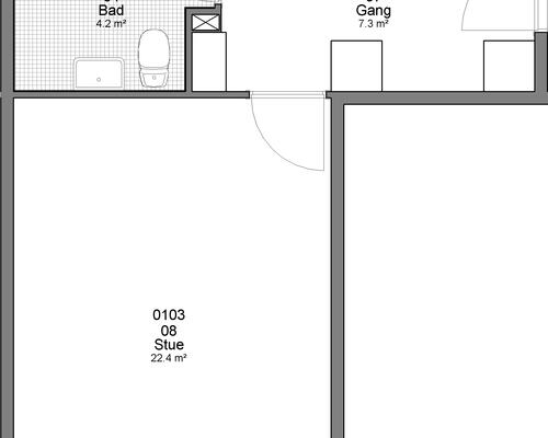 2 værelses lejlighed i Haderslev