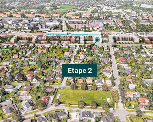 Optimal udnyttet 3 værelses bolig med stor altan og køkkenø