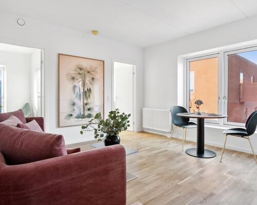 Moderne, lys og rummelig 2-værelses lejebolig
