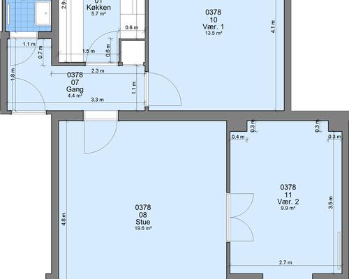 3 værelses lejlighed i Randers NØ