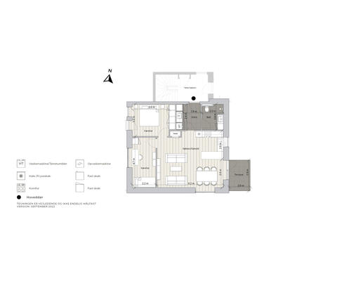 2 værelses lejlighed i Kerteminde