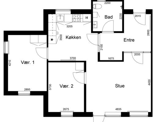 3 værelses lejlighed i Viborg