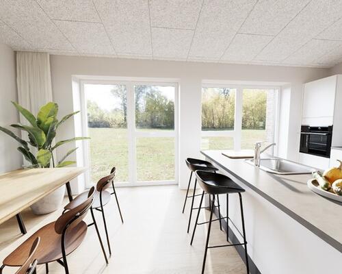 Stort 3-værelses rækkehus med plads til at nyde livet. Obs. alle billeder og plantegninger er vejledende.