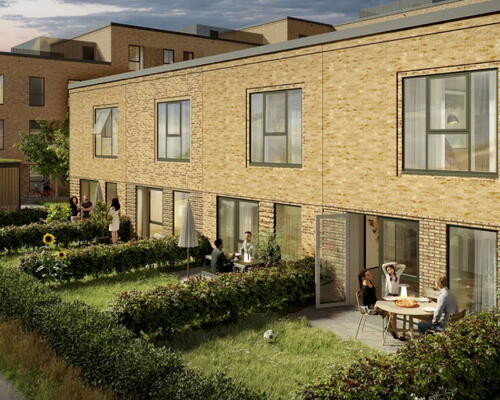 Rækkehus med dejlig sydvendt terrasse og have