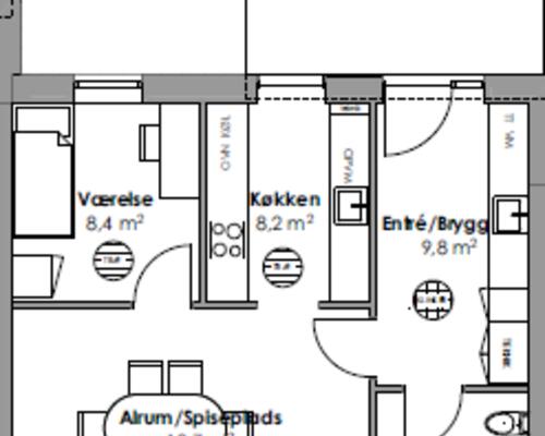 3 værelses lejlighed i Ans By