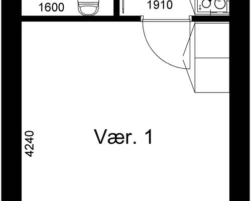 1 værelses hus i Aabenraa