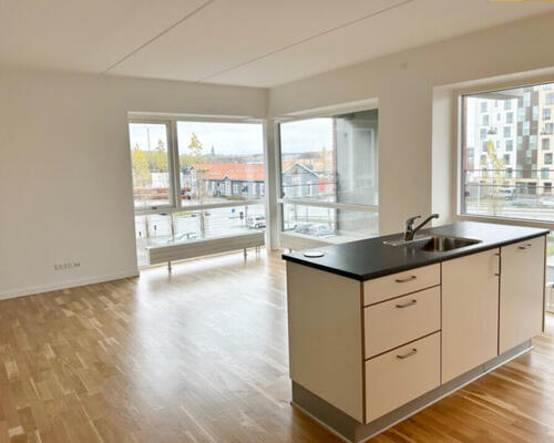 Lys og moderne 3-værelses lejlighed med stor altan