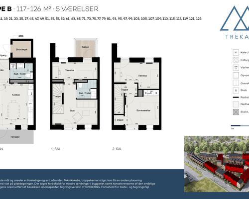 Nyd livet i et rummeligt rækkehus i flere plan
