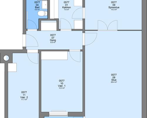 4 værelses lejlighed i Frederikshavn