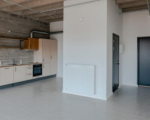 Lyst studio med plads til det hele