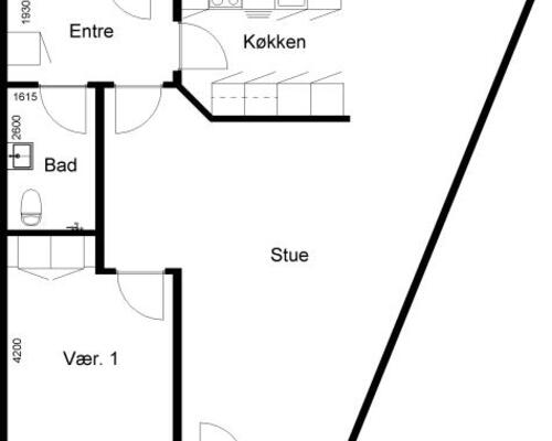 2 værelses lejlighed i Skive