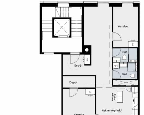 Moderne 3-værelses lejlighed i Kgs. Lyngby