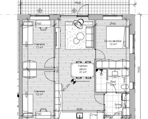 4-værelses rækkehus på 95 m²