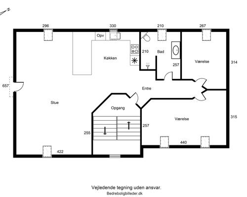 Rummelig 3-værelses i Jyllandsgade