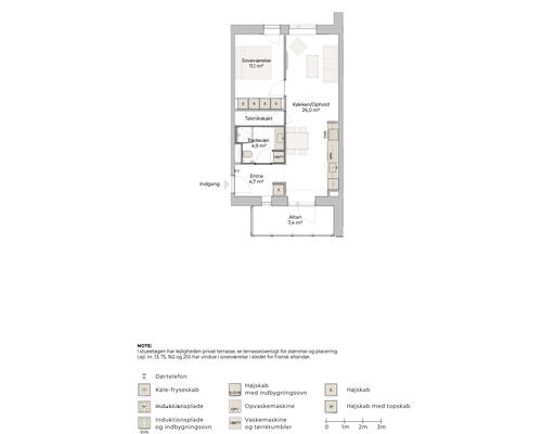 2 værelses lejlighed i Risskov