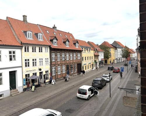 Flot istandsat delevenlig herskabslejlighed i Overgade – Odense C – 109 Kvm