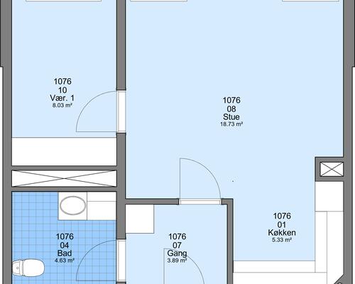 2 værelses lejlighed i Frederikshavn