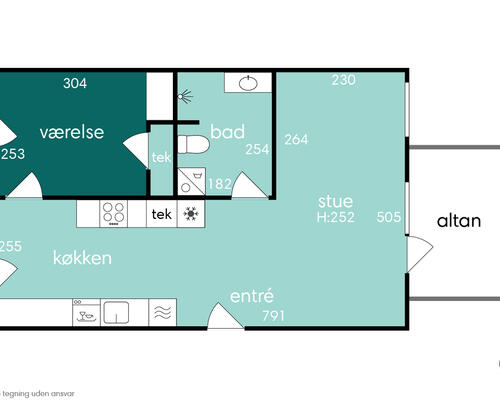 2 værelses lejlighed i Århus C