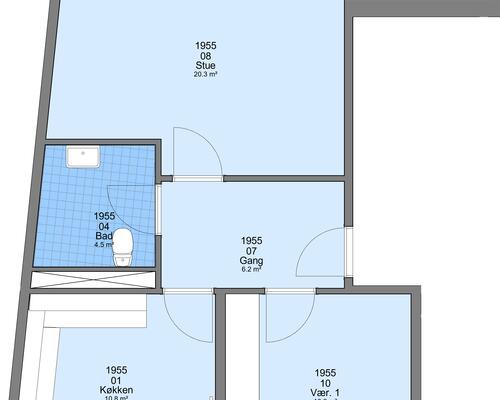 2 værelses lejlighed i Frederikshavn
