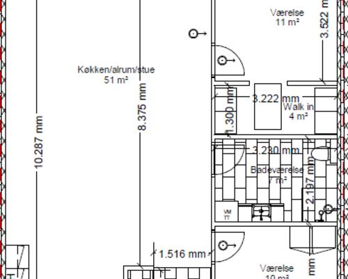 3 værelses hus i Borup