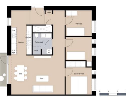 4 værelses lejlighed i Nørresundby