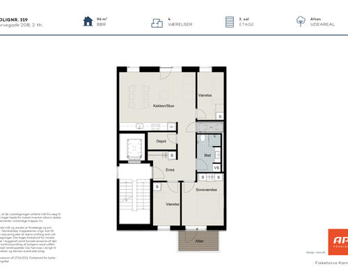 4 værelses lejlighed i Odense C
