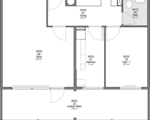 2 værelses lejlighed i Haderslev
