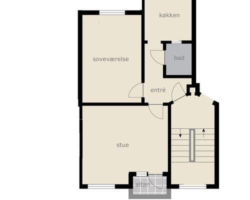 2 værelses lejlighed i Aalborg