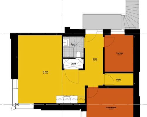 2 værelses lejlighed i Odense C