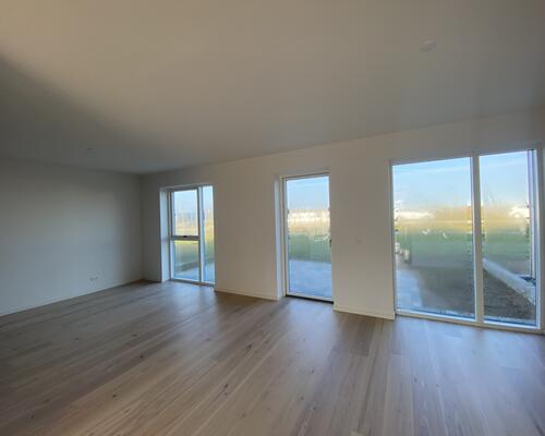 Nyopført rækkehus med 3 soveværelser.