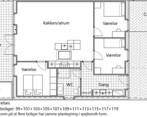 4 værelses hus i Kjellerup