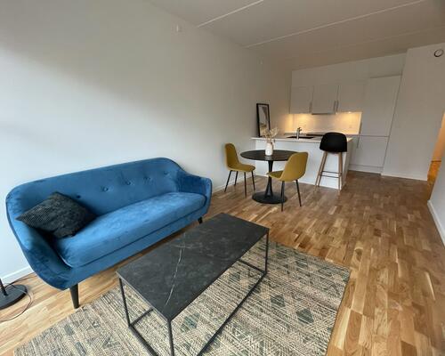 Lys 2. værelses på øverste etage