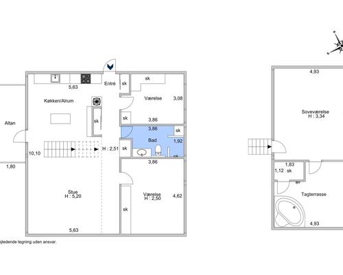 4 værelses lejlighed i København K