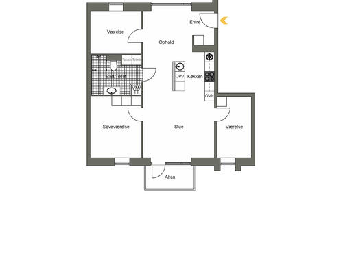 4 værelses lejlighed i Aalborg SV