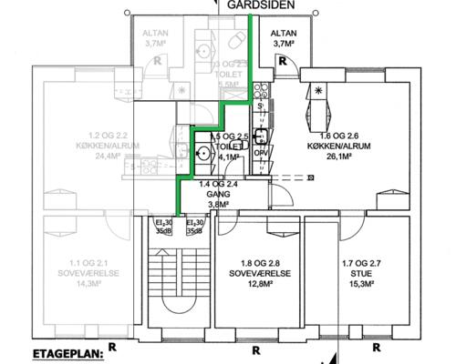 3 værelses lejlighed i Horsens