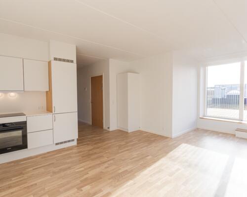 Penthouse-bolig med stor tagterrasse