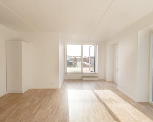 Penthouse-bolig med stor tagterrasse